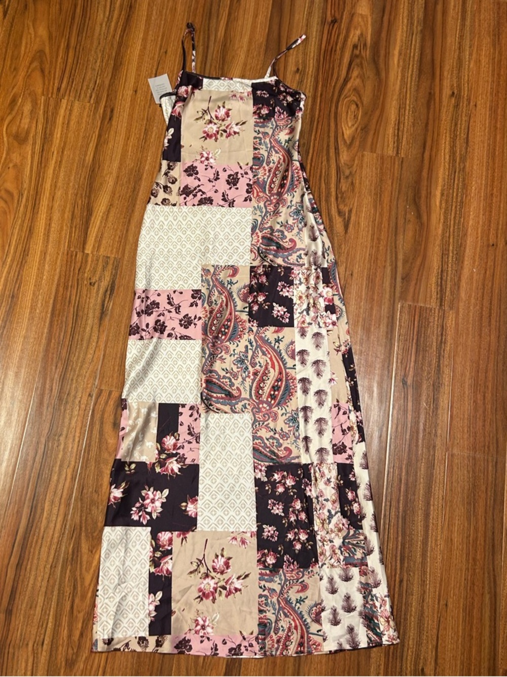More to come patchwork maxi dress size small